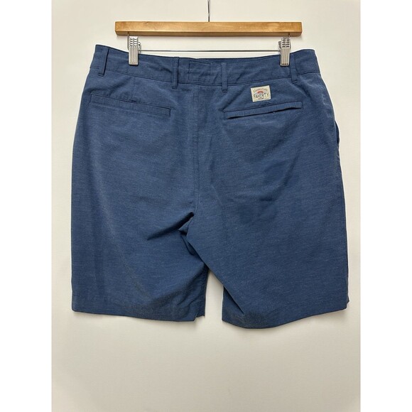 Faherty All Day Shorts Mens 32 Blue Casual Stretch Drawstring Pocket Summer - Picture 2 of 14